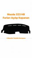 MAZDA 323 HB FARLARI AÇILIP KAPANAN 3 BOYUTLU HALI TORPİDO KORUYUCU
